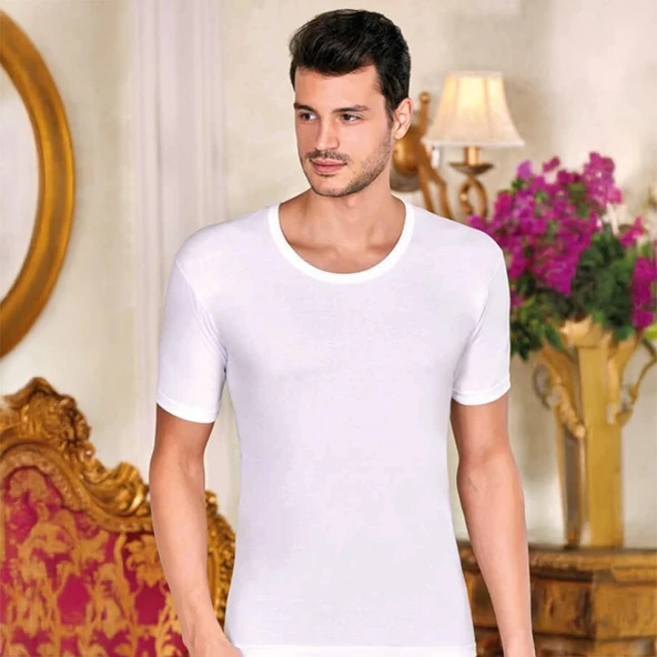 Berrak 1002 Erkek Kısa Kol Bisiklet Fanila XL - Resim 2