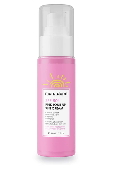 Maruderm Pembe Ton Eşitleyici Güneş Kremi SPF+50 50 ml - Resim 3