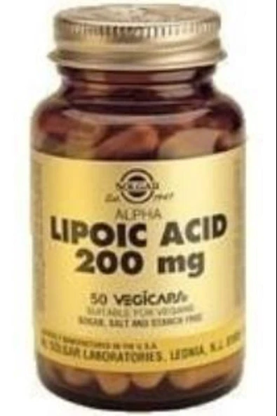 Solgar Alpha Lipoic Acid 200 mg 50 Kapsül ürün görseli