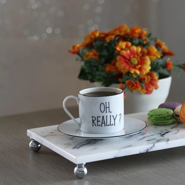 Akayev Mermer Leylak 30x20 cm Gümüş Boncuk Ayak Sunum Tabağı - Resim 2