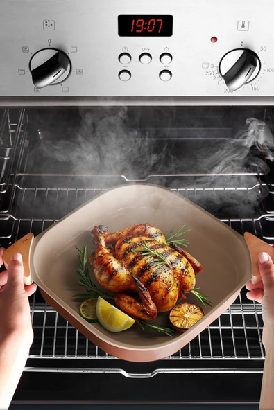 Fika Comfort Terracota Tencere ve Tava Seti 10 Parça - Resim 4