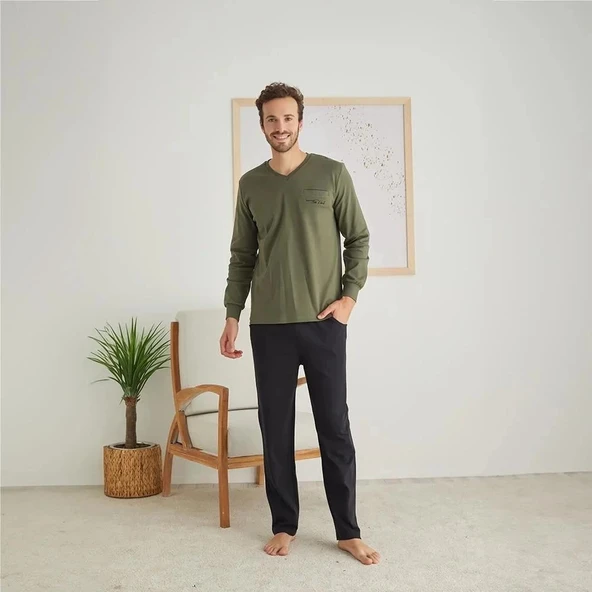 Elitepoint 1328 Erkek Kışlık Pijama Takım - Resim 2