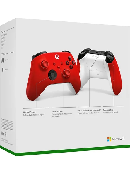 Microsoft Xbox Wireless Controller Kırmızı 9.nesil Oyun Kumandası ( Microsoft Türkiye Garantili ) - Resim 5