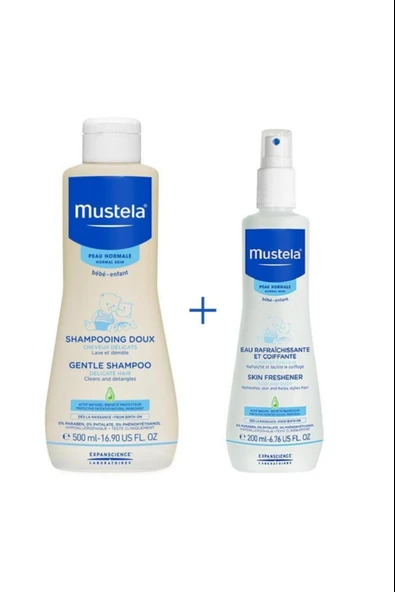 Mustela Banyo Seti (Gentle Shampoo 500 ml ve Skin Freshener 200 ml) ürün görseli