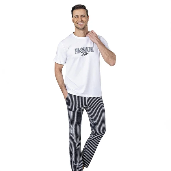 Alperi 18016 Erkek Yazlık Kısakol Pijama Takım ürün görseli 1