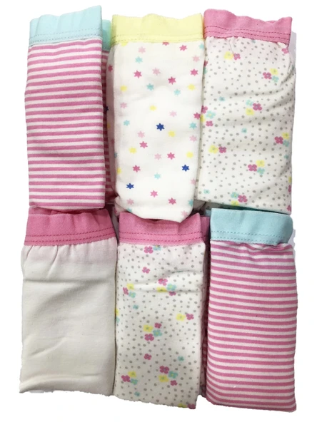 Öztaş 4726 Kız Çocuk Baskılı Şort Külot 6'lı Paket - Resim 2