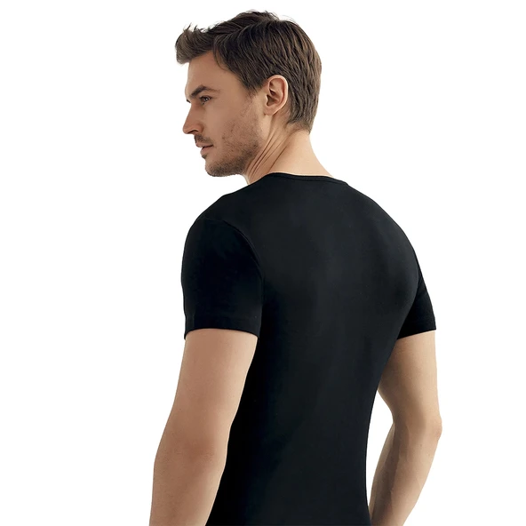 Şahinler ME027 Renkli Sporcu Kısa Kol Atlet No:56 (XL) - Resim 3