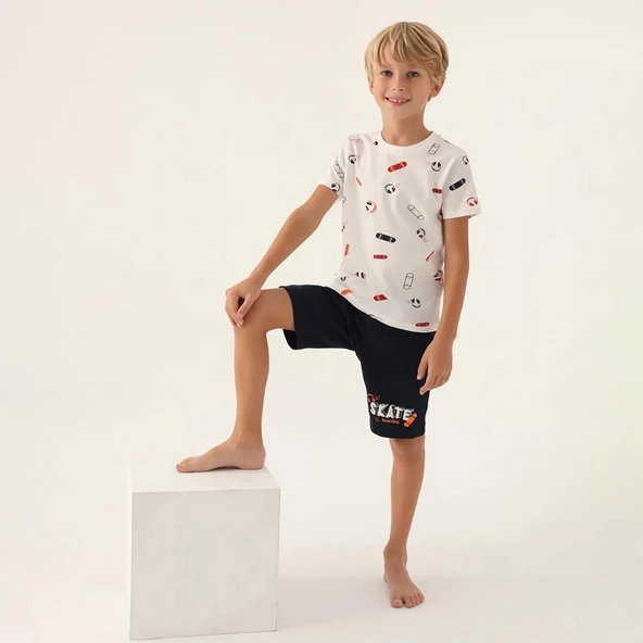 Arnetta 2984C Erkek Çocuk Bermuda Pijama Takım ürün görseli 1
