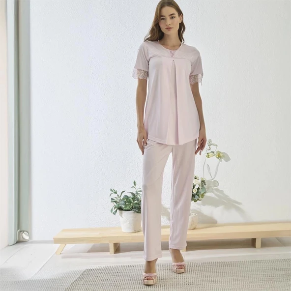 Rozalinda 2728 Kadın Yazlık Pijama Takım - Resim 3