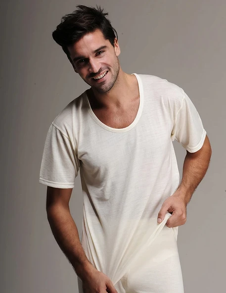 Hasyün 601 Erkek İnce Yün Termal Kısa Kol ürün görseli 1