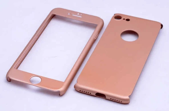 Apple iPhone 7 Kılıf Zore 360 3 Parçalı Rubber Kapak - Resim 5