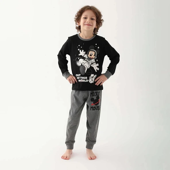 Mickey Mouse 4821C Erkek Çocuk Kışlık Pijama Takım ürün görseli 1