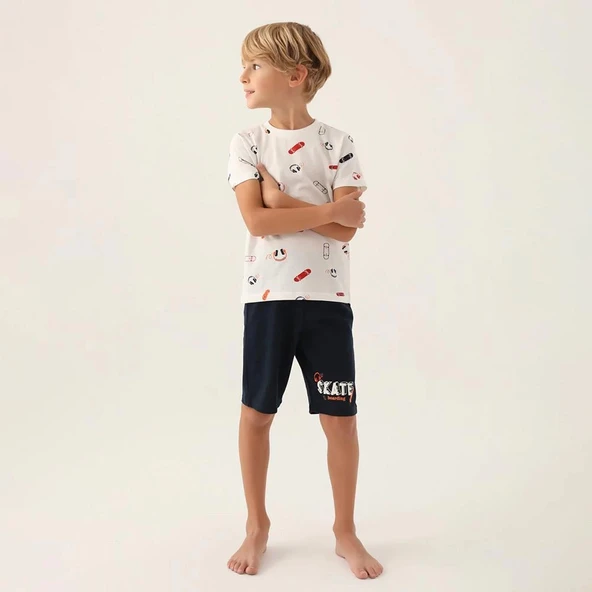 Arnetta 2984C Erkek Çocuk Bermuda Pijama Takım - Resim 3