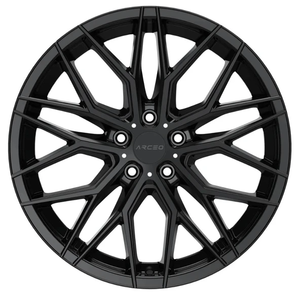 ARC-VALENCIA 8018-07 8.0x18" -5x100 ET45 57.1 Gloss Black VALENCIA Jant (4 Adet) - Resim 2