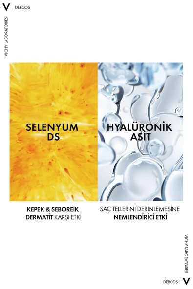 Vichy Dercos 2’si 1 Arada Kepek Karşıtı & Nemlendirici Şampuan 390ml - Resim 4