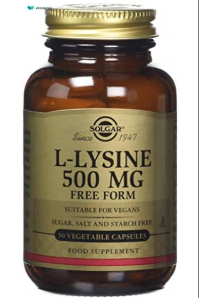 Solgar L-lysine 500 Mg 50 Kapsül ürün görseli