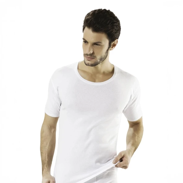 HMD E606 Erkek Süprem U-Yaka Kısa Kol Atlet   L ürün görseli 1