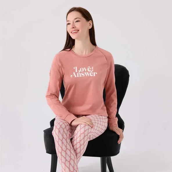 Arnetta AR3072S Kadın Yetişkin Kışlık Pijama Takımı - Resim 4