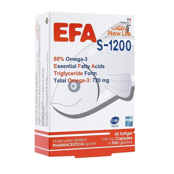 New Life Efa Omega3 S-1200 45 Kapsül - Resim 3