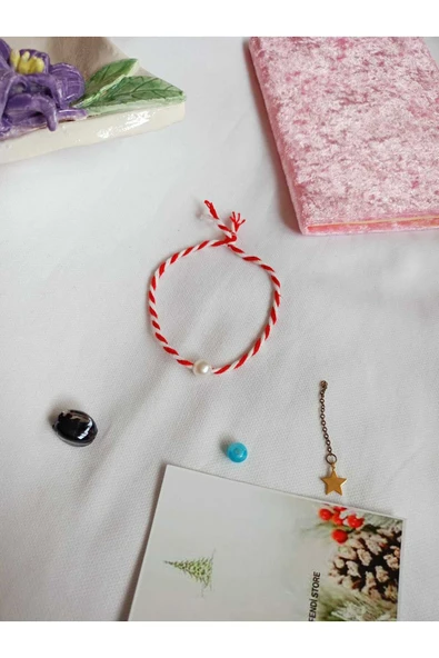 20 ADET ANNELER GÜNÜ HEDİYE BİLEKLİK KARTLI İNCİLİ MARTENİÇKA BİLEKLİK - Resim 2