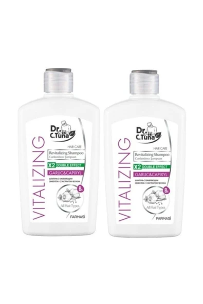 FARMASİ Dr.C. Tuna Vıtalızıng Sarımsaklı Şampuan 500 ml x 2 Adet ürün görseli 1