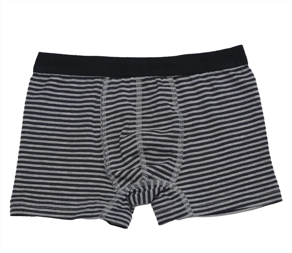 Öztaş 3704 Çocuk Çizgili Likralı Boxer Külot - Resim 4