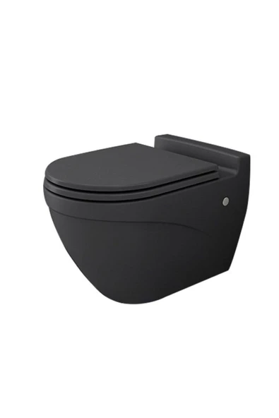 Taormina Asma Klozet Mat Antrasit Kapak Hariç 1012-020-0128 - Resim 2