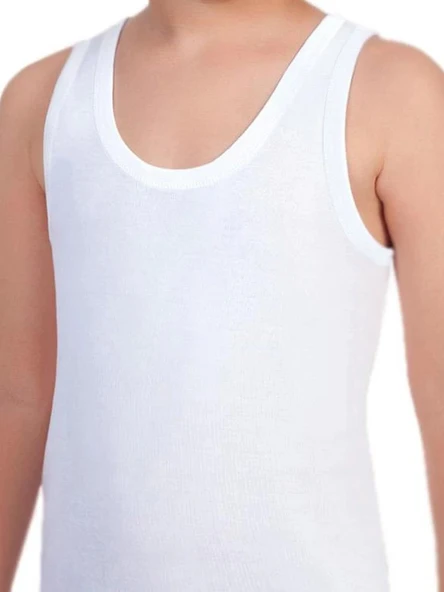 Şahinler EC002 Erkek Çocuk Garson Boy Askılı Atlet  (10-11 Yaş) - Resim 2