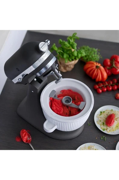 KitchenAid 5KSMICM Mutfak Şefi Dondurma Aparatı - Resim 7