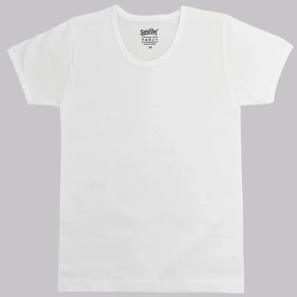 Şahinler EC001 Erkek Çocuk Garson Boy Kısakol Atlet  (10-11 Yaş) - Resim 2