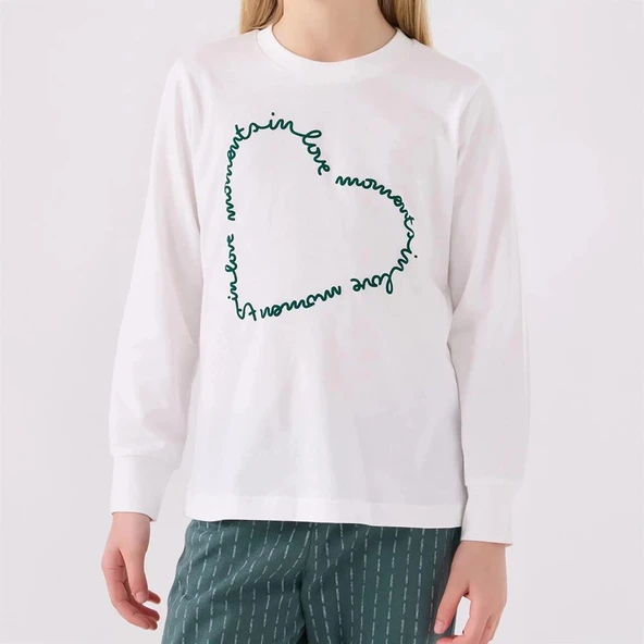 Arnetta AR3050G Kız Çocuk Garson Kışlık Pijama Takım - Resim 2