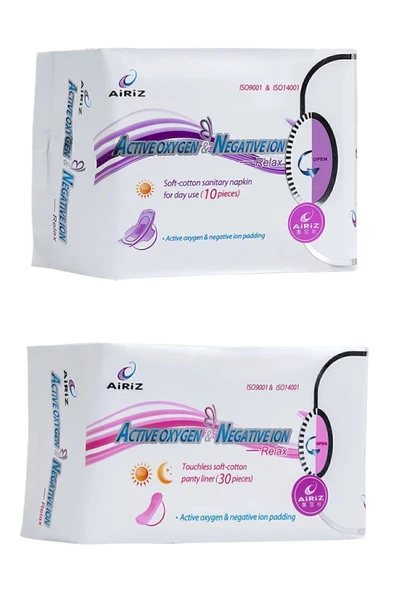 TİENS Airiz Hijyenik Kadın Pedi 1 Paket 10 Lu Gündüz 1 Paket 30 Lu Günlük ürün görseli 1