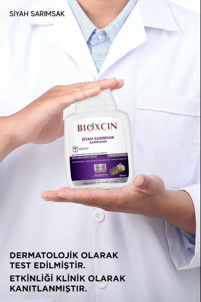 Bioxcin Siyah Sarımsak Şampuan 3x300 Ml - Saç Dökülmesi Şampuanı - Resim 5