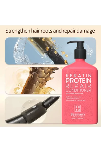 Beamarry Keratin Protein Repair Conditioner 380 ml - Resim 4