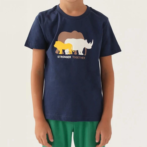 Roly Poly 3362C Erkek Çocuk Kapri Yazlık Pijama Takım - Resim 4