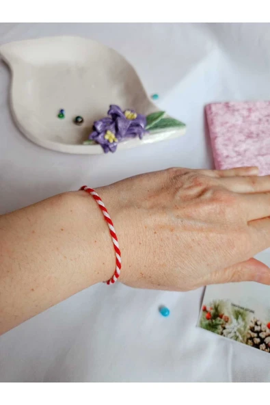 30 ADET NAZAR BONCUKLU MARTENİÇKA BİLEKLİK ŞANS ARKADAŞ SEVGİLİ EŞ ÇOCUK HEDİYE BAHAR BİLEKLİĞİ - Resim 4