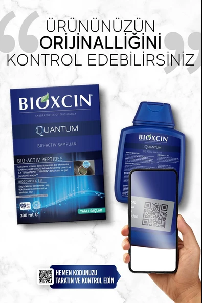 Bioxcin Quantum Şampuan 3 Al 2 Öde Yağlı Saçlar Için 3x300 Ml - Ince Telli Saçlar Için Dökülme Şampuanı - Resim 3