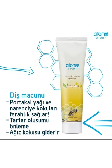 ATOMY Ağız Bakım Seti 4lü Macun Ve Fırça Set ürün görseli 1