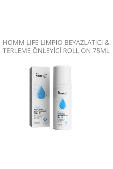 HOMM BİTKİSEL Homm Life limpio beyazlatıcı ve Terleme Önleyici Roll on ürün görseli 1