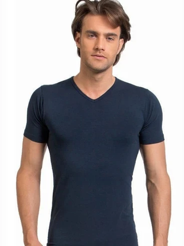 Elegant 1903 Erkek Modal V-Yaka Fanila - Resim 4