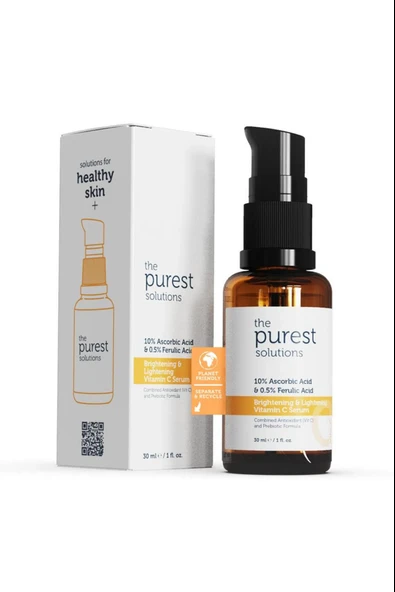 The Purest Solutions Aydınlatıcı Ve Cilt Tonu Eşitleyici C Vitamini Cilt Yüz Serumu 30 Ml - Resim 2
