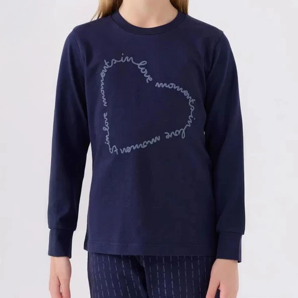 Arnetta AR3050G Kız Çocuk Garson Kışlık Pijama Takım - Resim 10