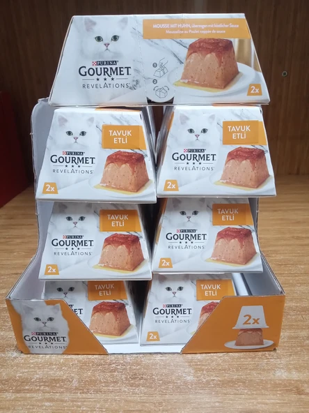 ProPlan Gourmet Revelations Tavuklu Kedi Konservesi 2x57gr 10 Adet ürün görseli 1