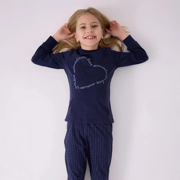 Arnetta AR3050G Kız Çocuk Garson Kışlık Pijama Takım - Resim 8