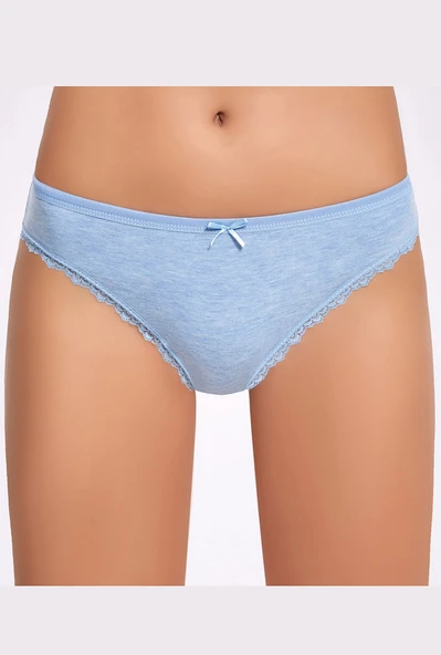 İlke 278 Kadın Melanj Dantel Bikini Külot - Resim 2