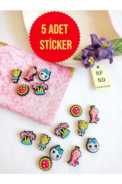 5 ADET STİCKER 3D YAPIŞKANLI MATARA STİCKER HEDİYE OYUNCAK DESENLİ RESİMDEKİLER GELİR - Resim 2