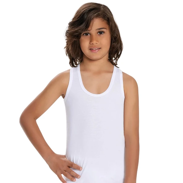 İlke 301 Erkek Çocuk Garson Boy Askılı Atlet (11-12 Yaş) ürün görseli 1