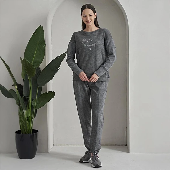 Poleren 8126 Kadın Kışlık Pijama Takım - Resim 2