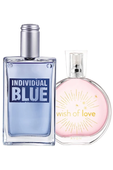 AVON Individual Blue Erkek Parfüm Ve Wish Of Love Kadın Parfüm Paketi ürün görseli 1