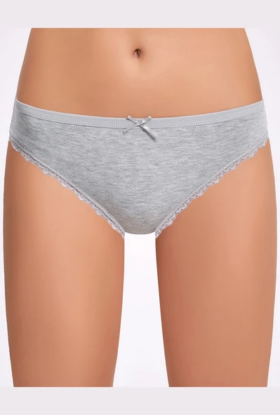 İlke 278 Kadın Melanj Dantel Bikini Külot - Resim 3